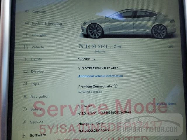 2013 Tesla Model S VIN: 5YJSA1DN5DFP17437 Lot: 63503323