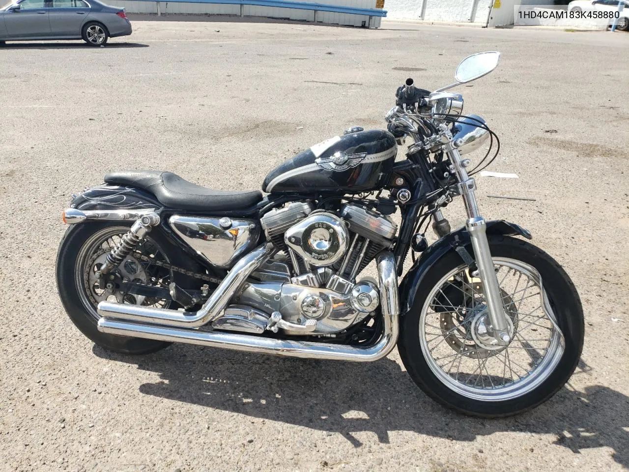 2003 Harley-Davidson Xl883 VIN: 1HD4CAM183K458880 Lot: 67082724