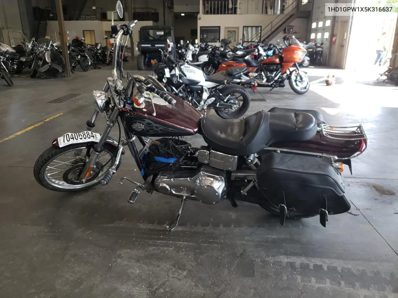 2005 Harley-Davidson Fxdwgi VIN: 1HD1GPW1X5K316637 Lot: 70406884