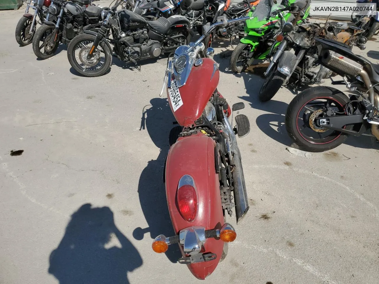 2007 Kawasaki Vn900 B VIN: JKAVN2B147A020744 Lot: 69965454