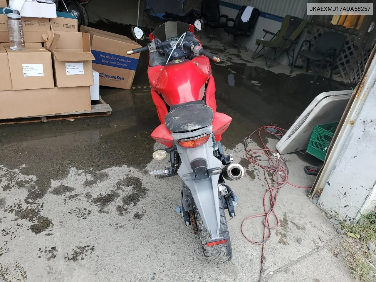 2010 Kawasaki Ex250 J VIN: JKAEXMJ17ADA58257 Lot: 72040724