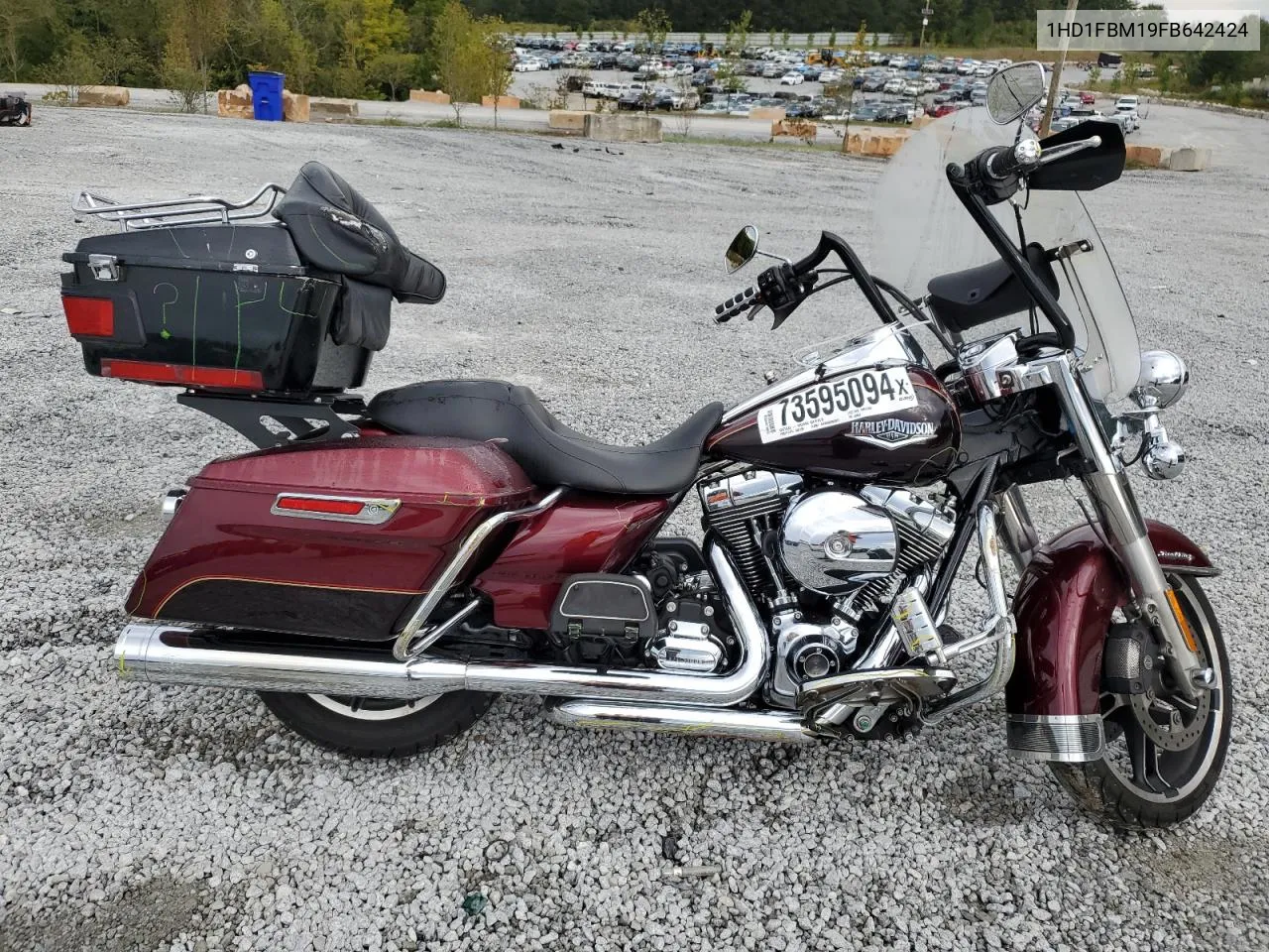 2015 Harley-Davidson Flhr Road King VIN: 1HD1FBM19FB642424 Lot: 73595094