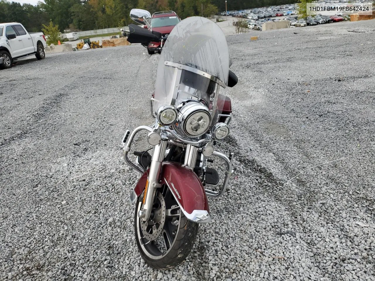 2015 Harley-Davidson Flhr Road King VIN: 1HD1FBM19FB642424 Lot: 73595094