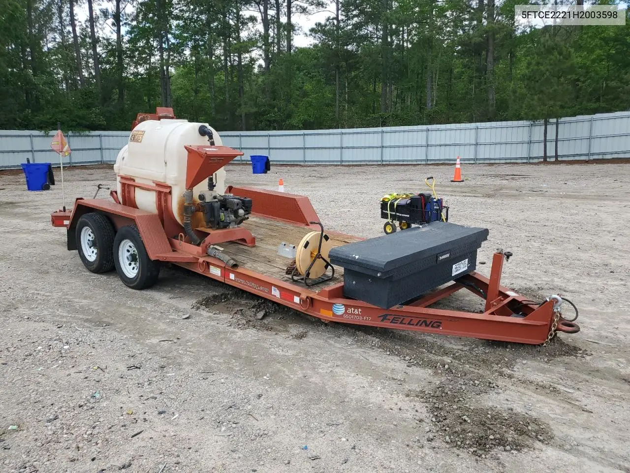 2017 Trail King Trailer VIN: 5FTCE2221H2003598 Lot: 56397105