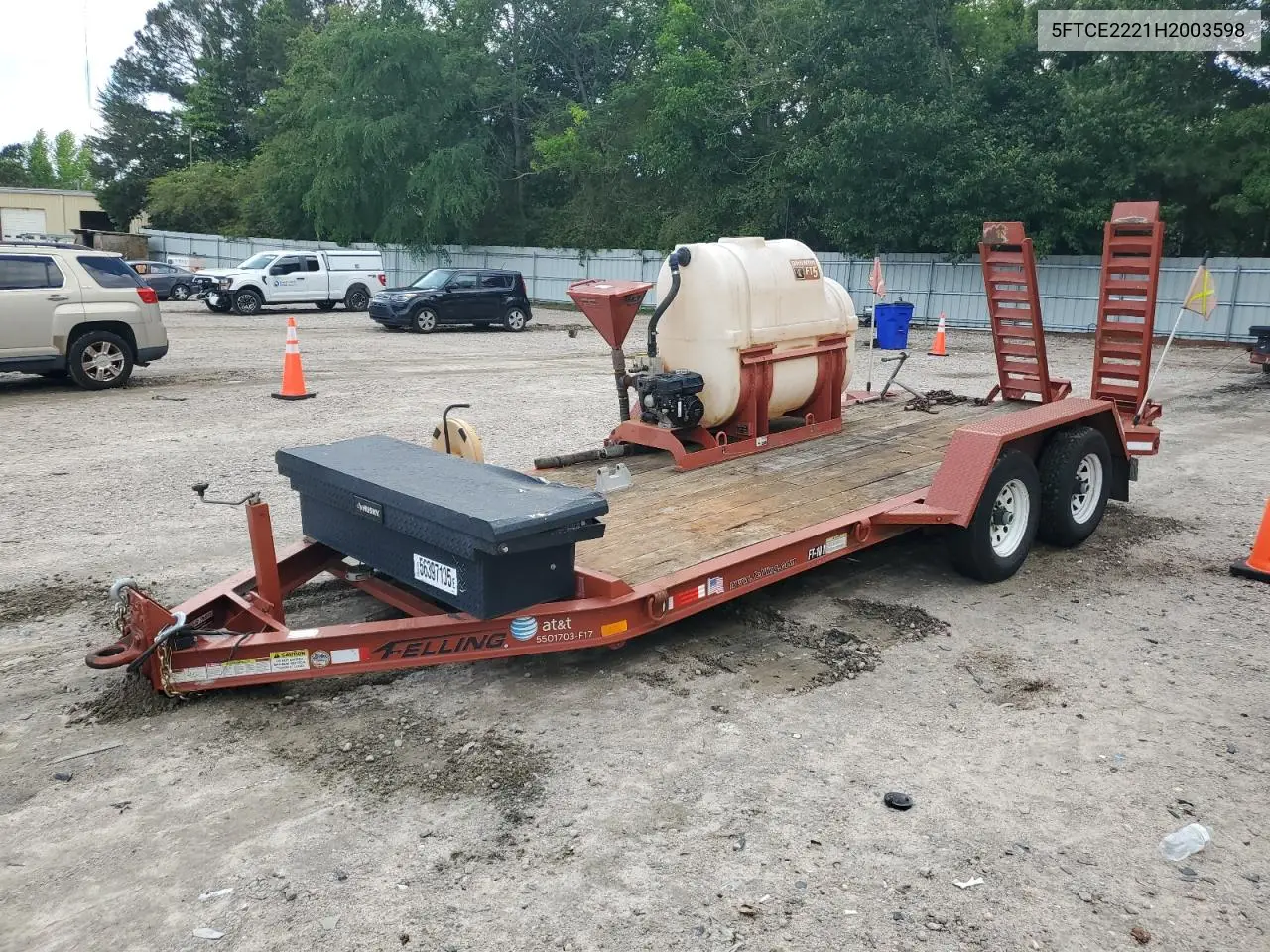 2017 Trail King Trailer VIN: 5FTCE2221H2003598 Lot: 56397105