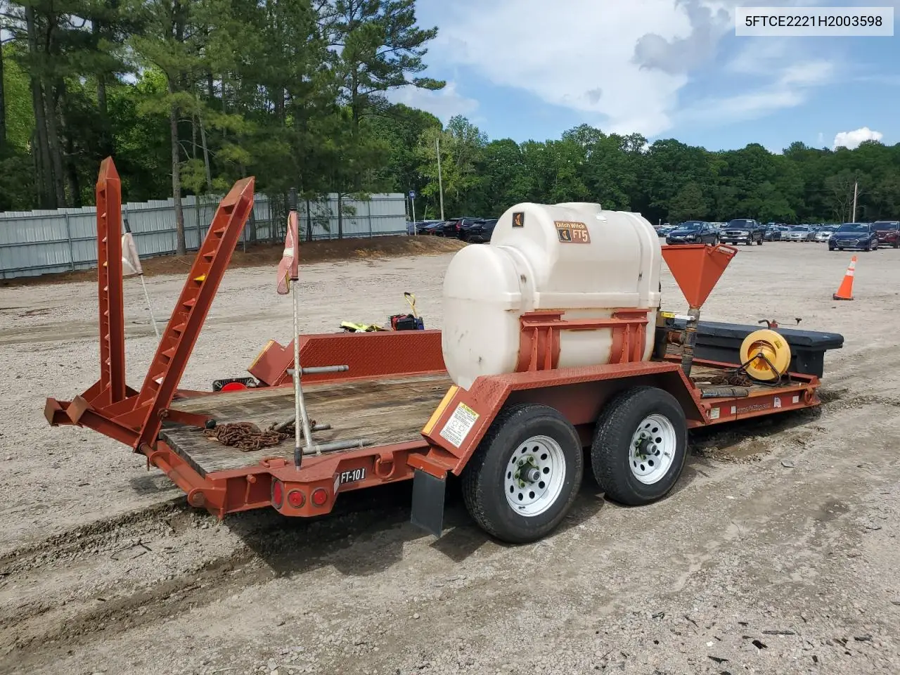 2017 Trail King Trailer VIN: 5FTCE2221H2003598 Lot: 56397105