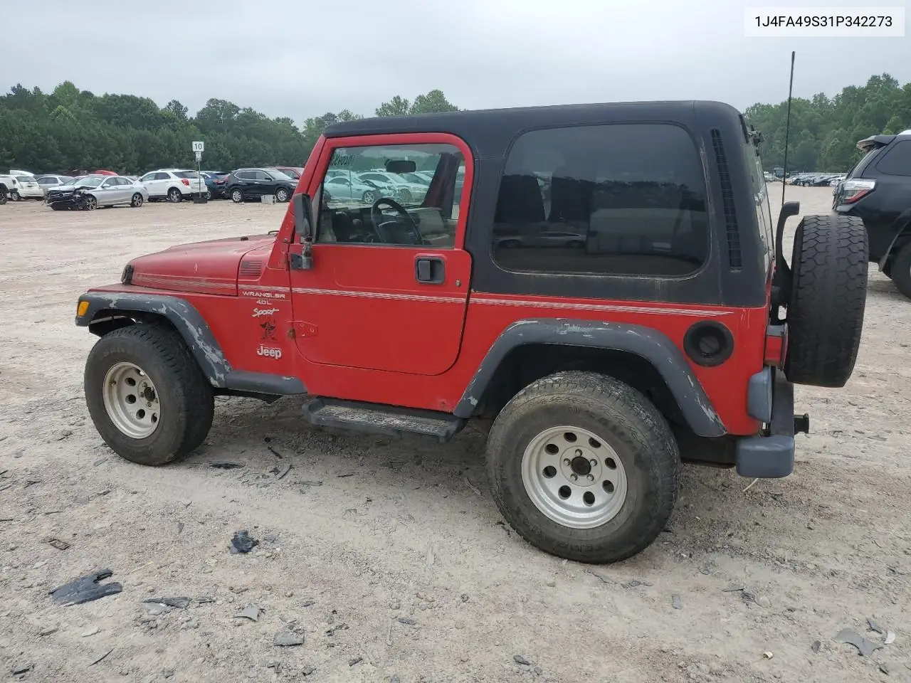 2001 Jeep Wrangler / Tj Sport VIN: 1J4FA49S31P342273 Lot: 62649325