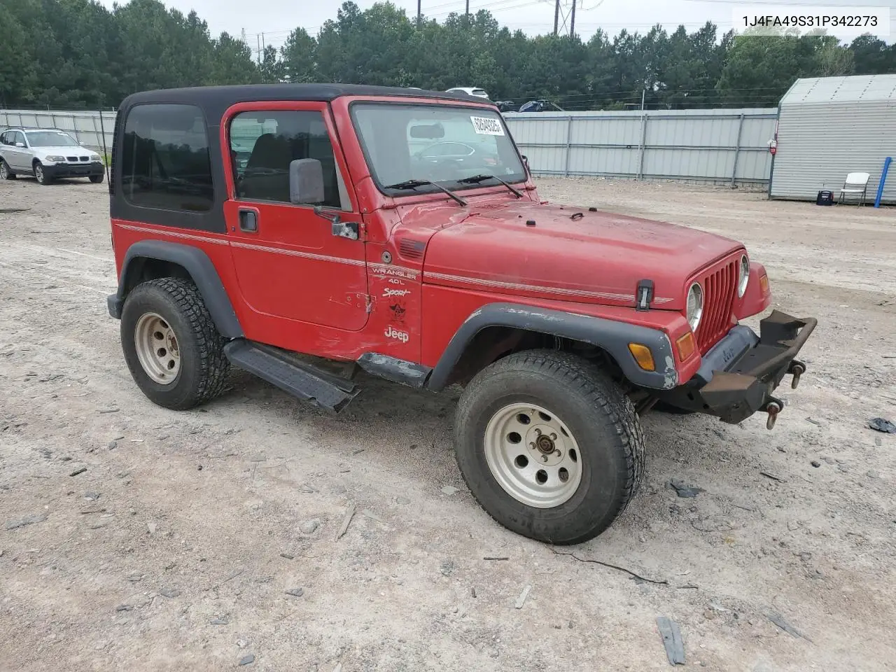 2001 Jeep Wrangler / Tj Sport VIN: 1J4FA49S31P342273 Lot: 62649325