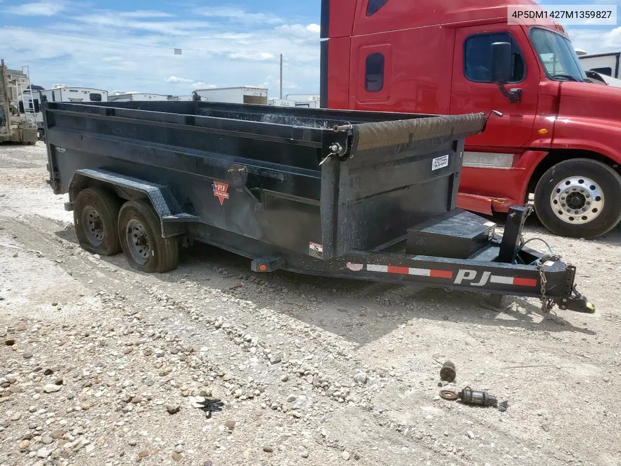 2021 Pj Dump Trlr VIN: 4P5DM1427M1359827 Lot: 62920555
