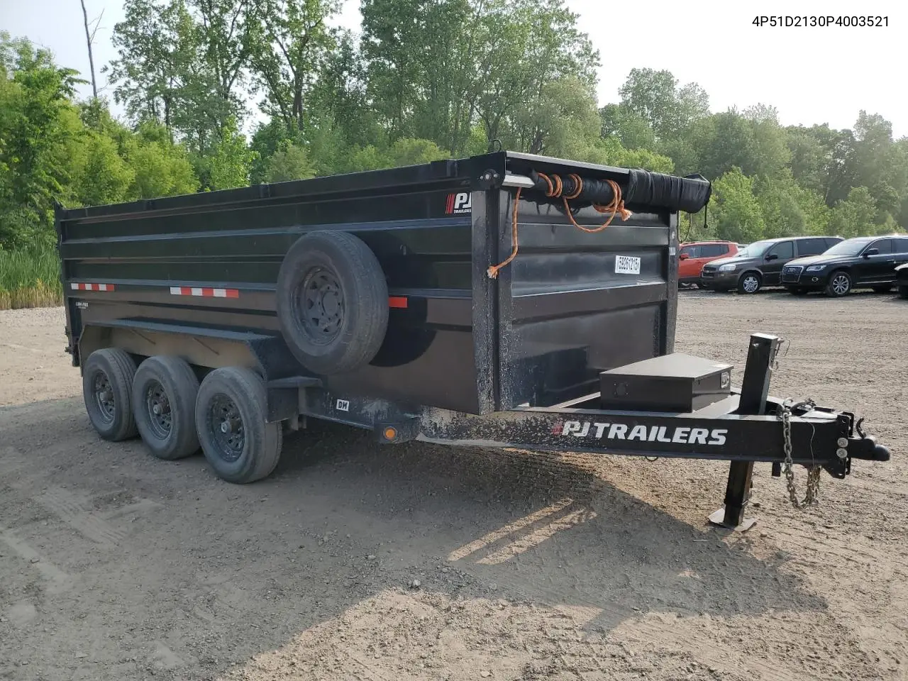 2023 Pj 1D213 Dump Trailer VIN: 4P51D2130P4003521 Lot: 59261215