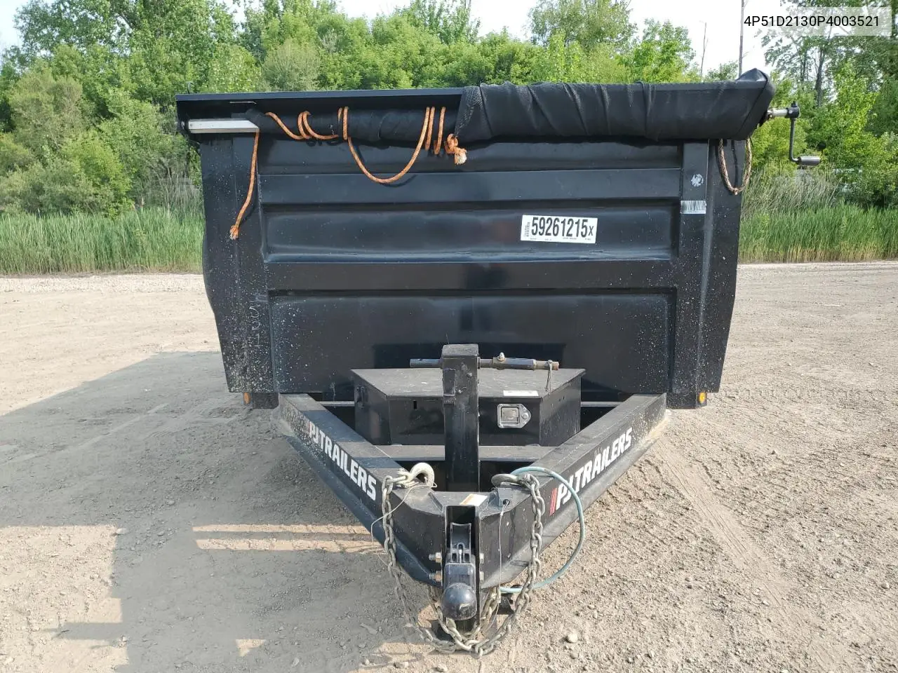 2023 Pj 1D213 Dump Trailer VIN: 4P51D2130P4003521 Lot: 59261215