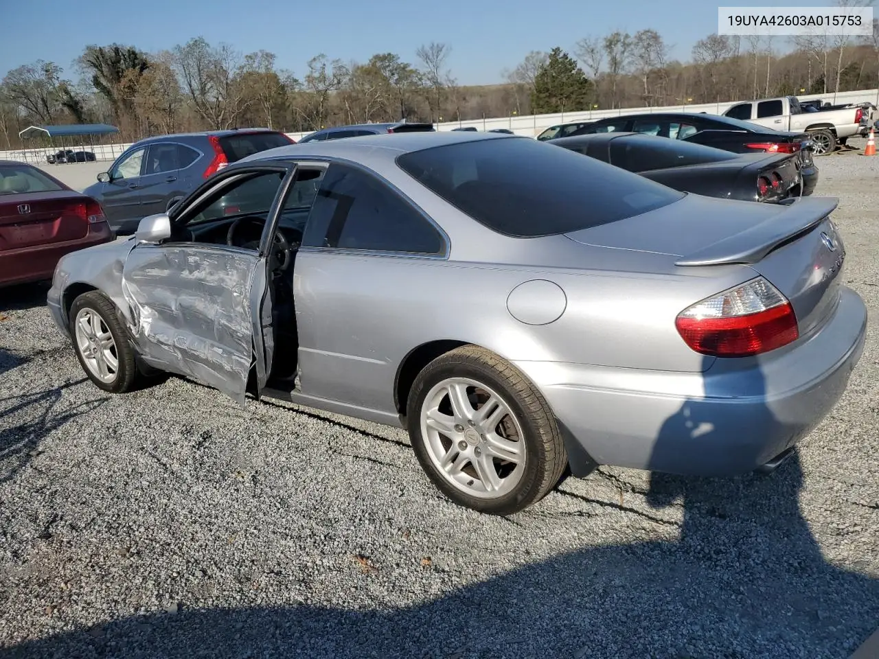 2003 Acura 3.2Cl Type-S VIN: 19UYA42603A015753 Lot: 50545905