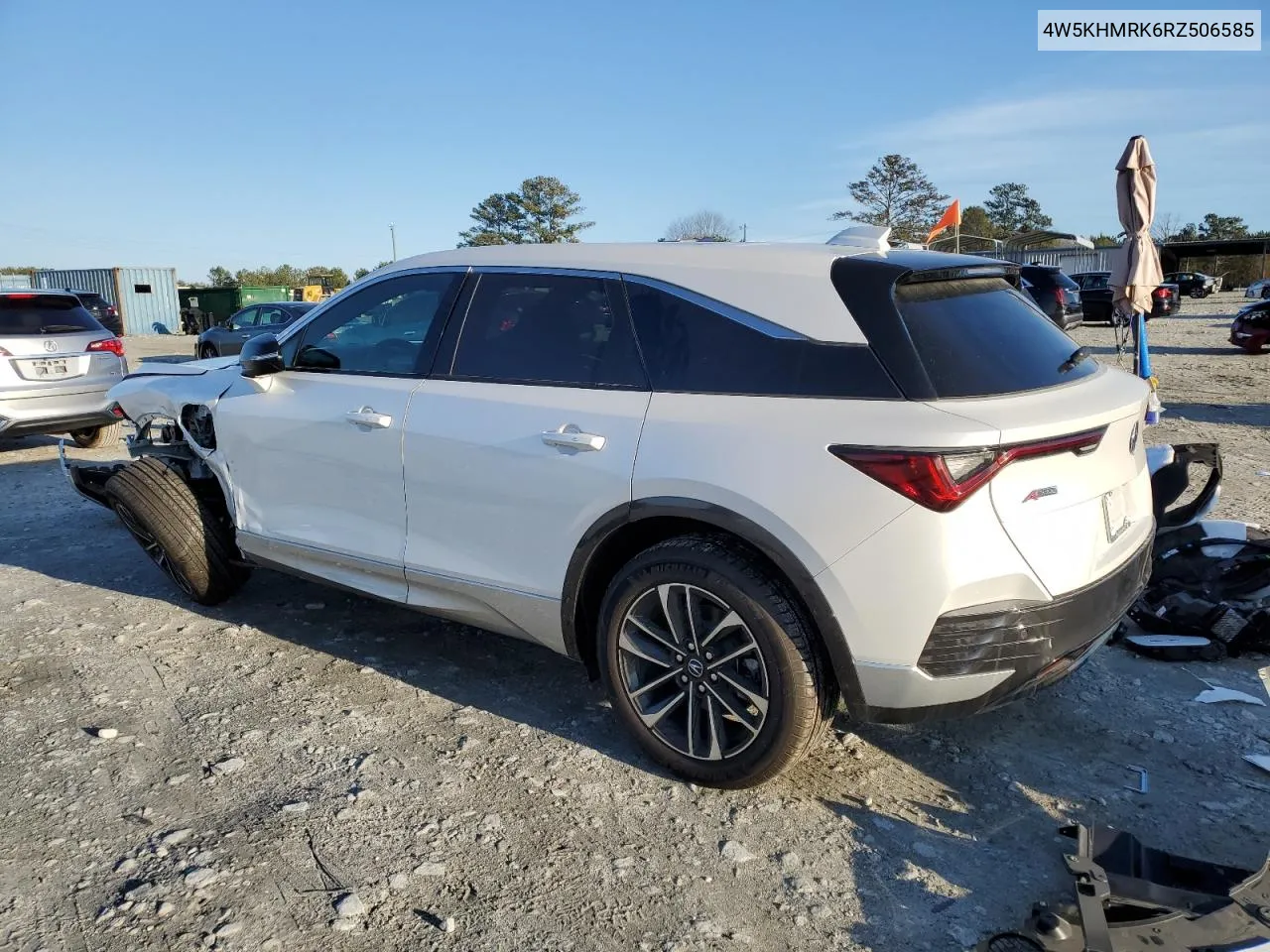 2024 Acura Zdx A-Spec VIN: 4W5KHMRK6RZ506585 Lot: 42497745