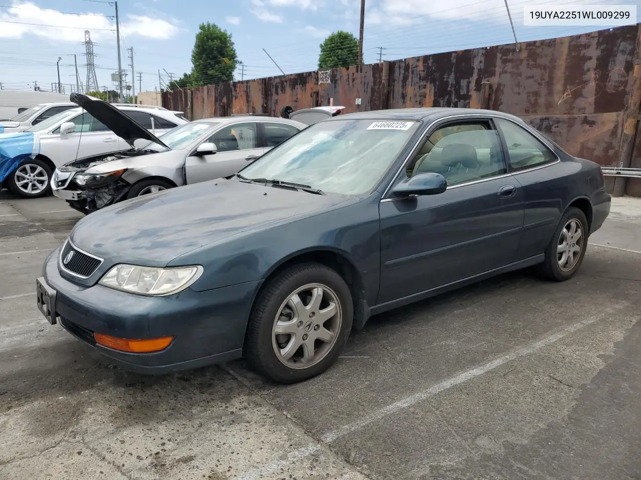 1998 Acura 3.0Cl VIN: 19UYA2251WL009299 Lot: 64660225