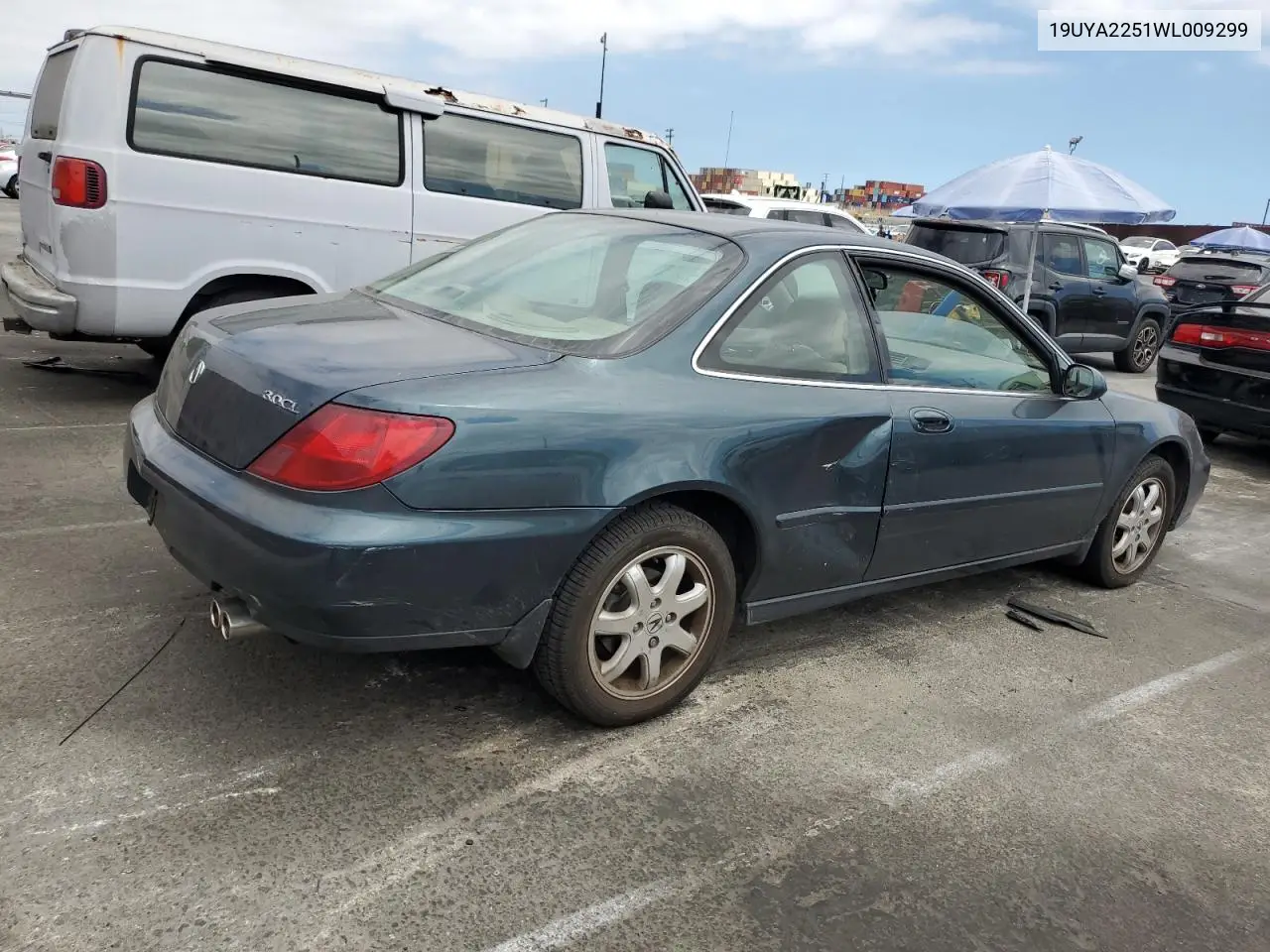 1998 Acura 3.0Cl VIN: 19UYA2251WL009299 Lot: 64660225