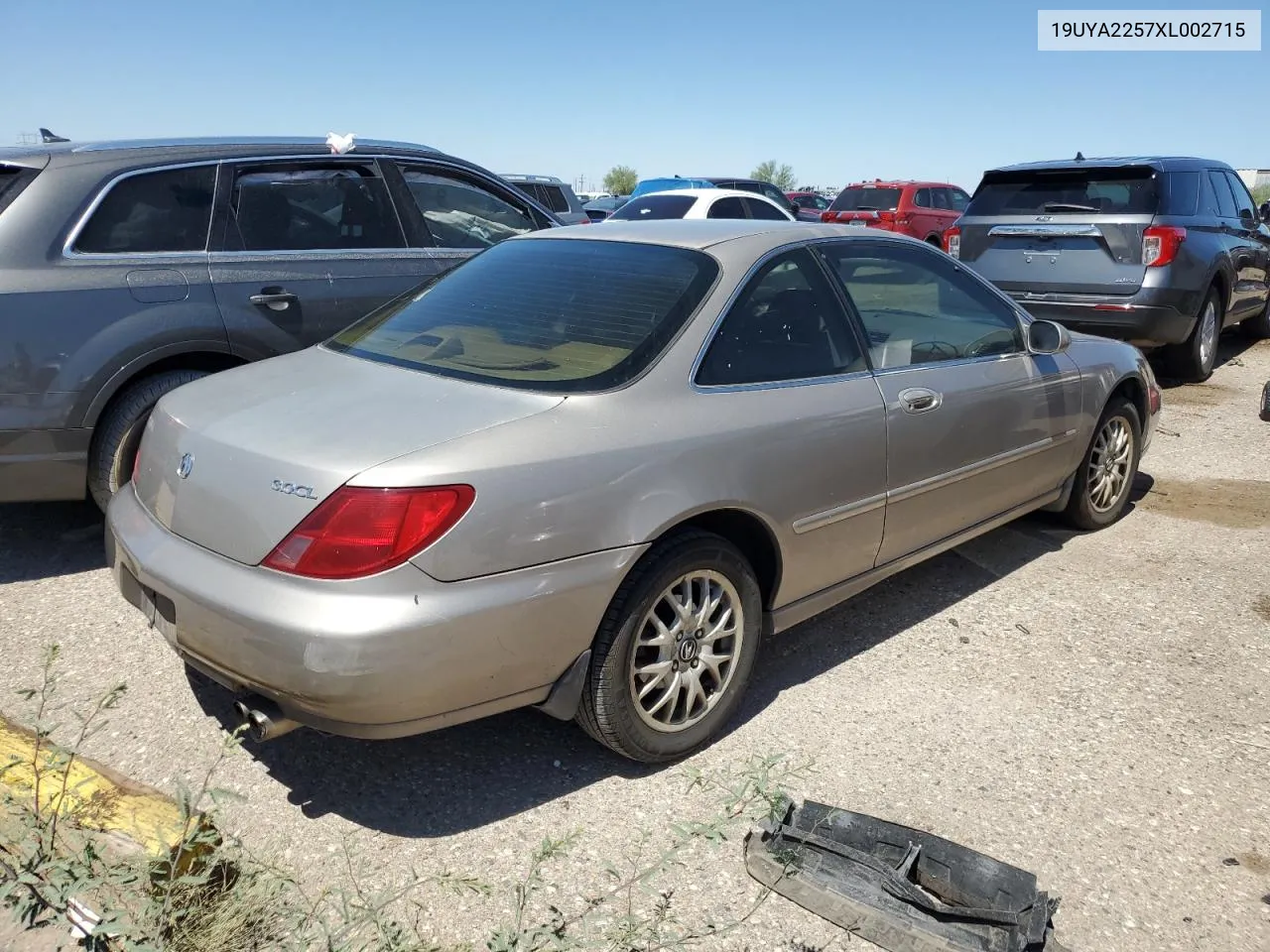 1999 Acura 3.0Cl VIN: 19UYA2257XL002715 Lot: 69980924