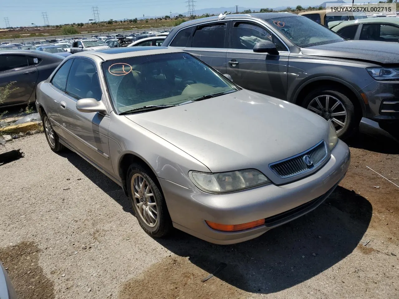 1999 Acura 3.0Cl VIN: 19UYA2257XL002715 Lot: 69980924
