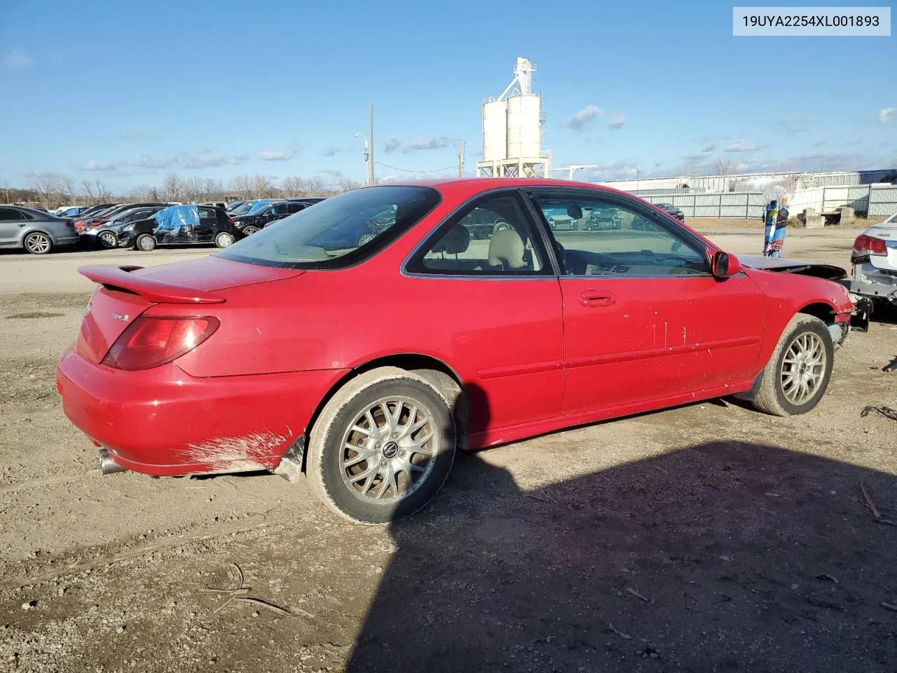 1999 Acura 3.0Cl VIN: 19UYA2254XL001893 Lot: 78848323
