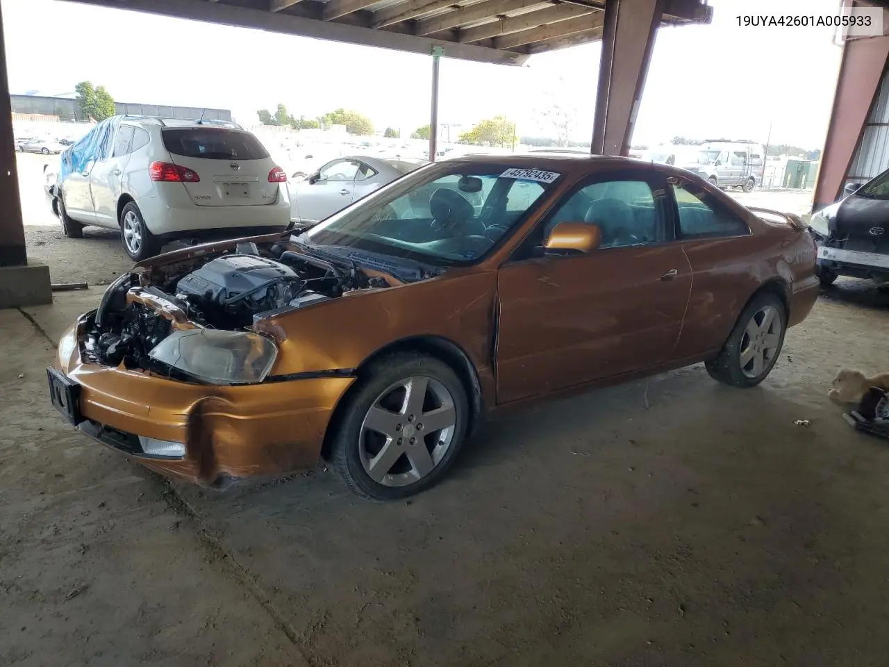 2001 Acura 3.2Cl Type-S VIN: 19UYA42601A005933 Lot: 45792435