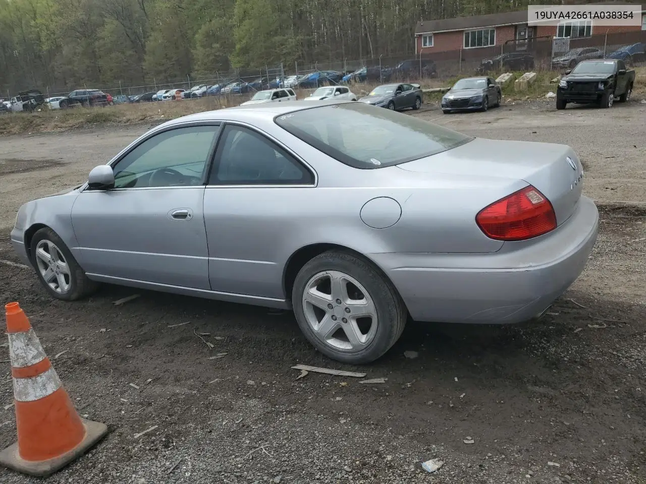2001 Acura 3.2Cl Type-S VIN: 19UYA42661A038354 Lot: 53610185