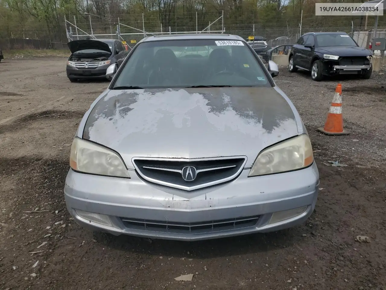 2001 Acura 3.2Cl Type-S VIN: 19UYA42661A038354 Lot: 53610185