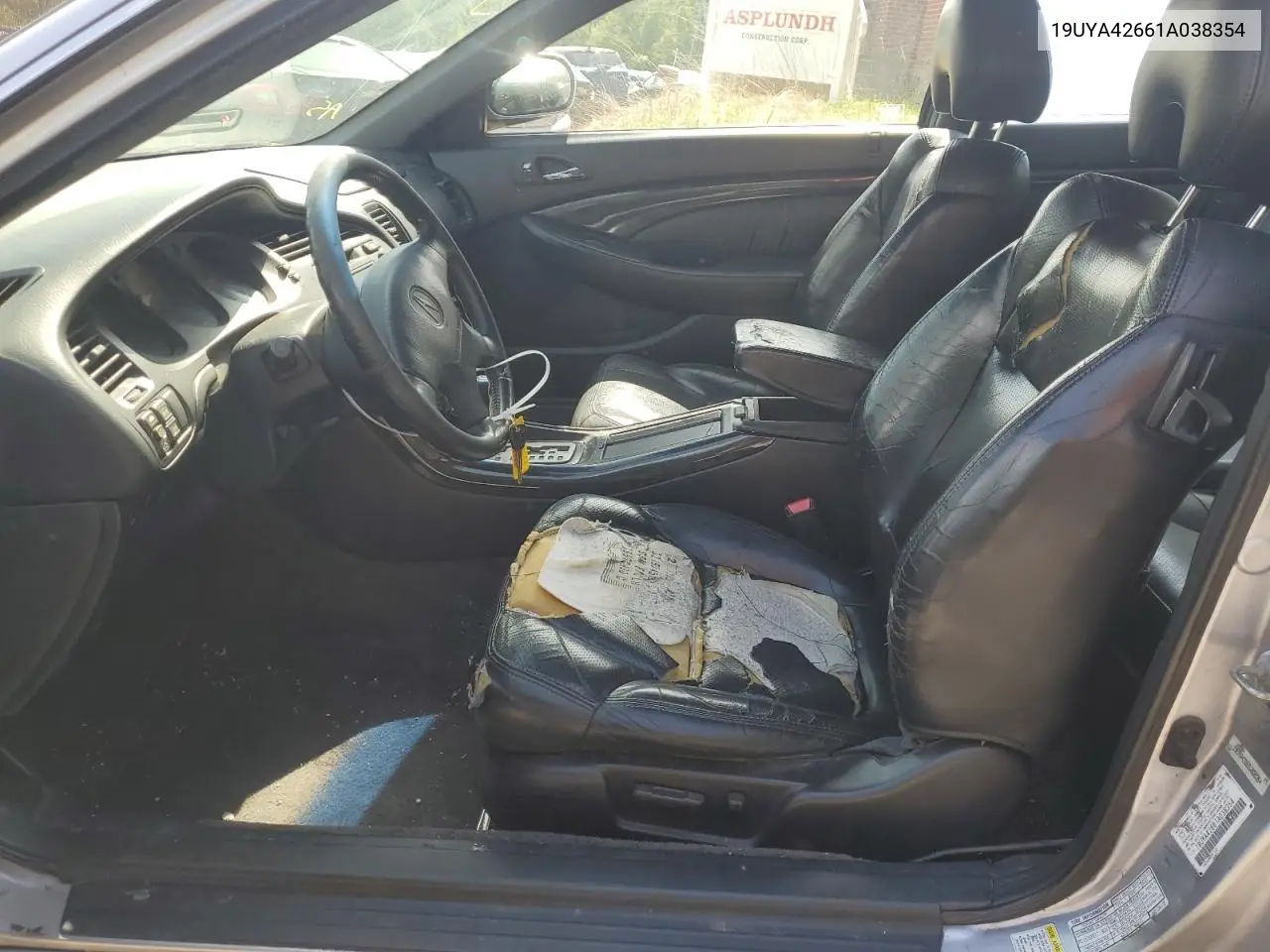 2001 Acura 3.2Cl Type-S VIN: 19UYA42661A038354 Lot: 53610185
