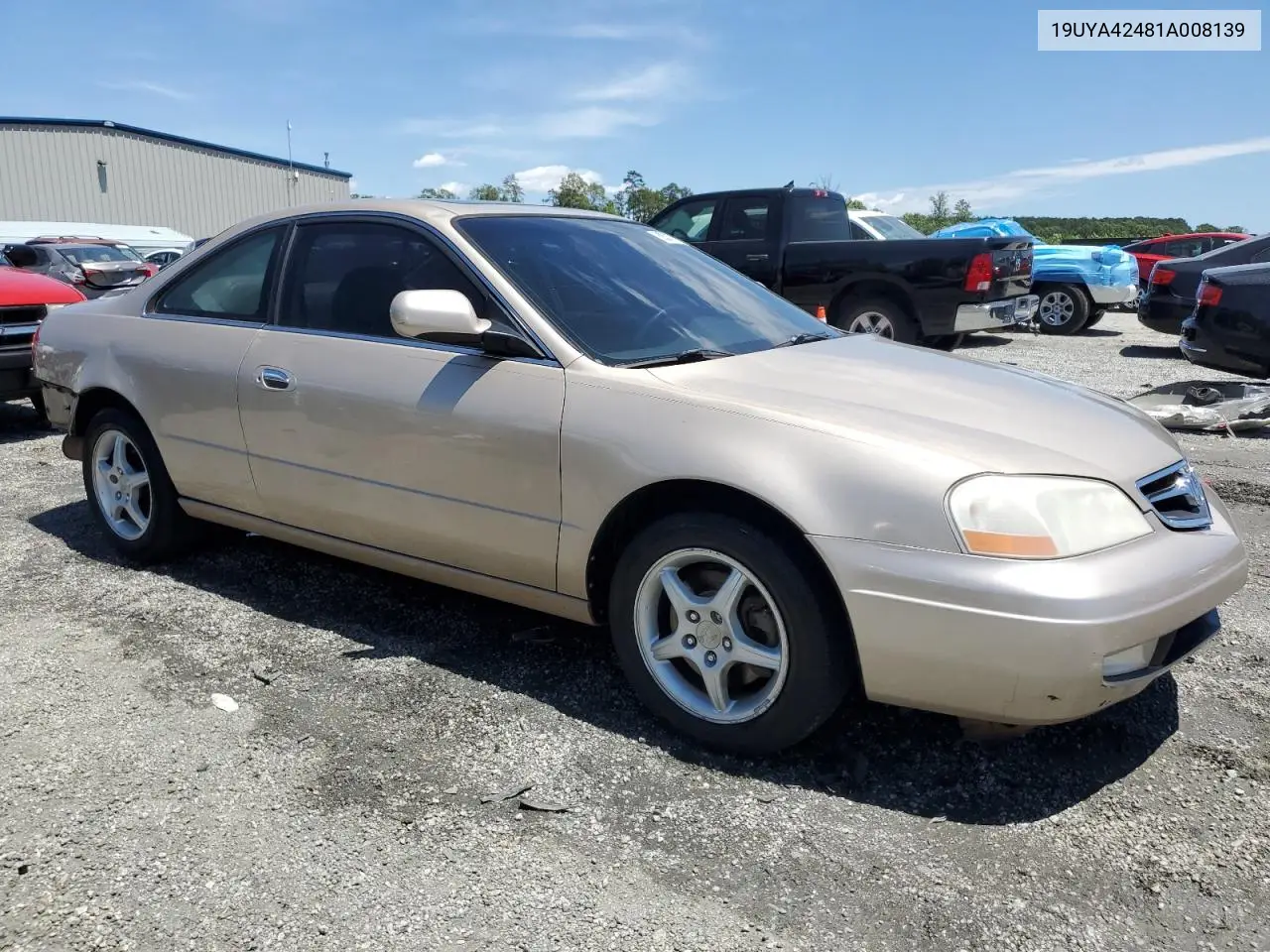 2001 Acura 3.2Cl VIN: 19UYA42481A008139 Lot: 58307705