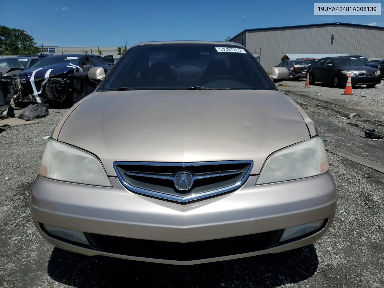 2001 Acura 3.2Cl VIN: 19UYA42481A008139 Lot: 58307705