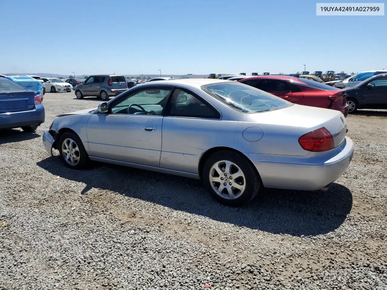 2001 Acura 3.2Cl VIN: 19UYA42491A027959 Lot: 61816115