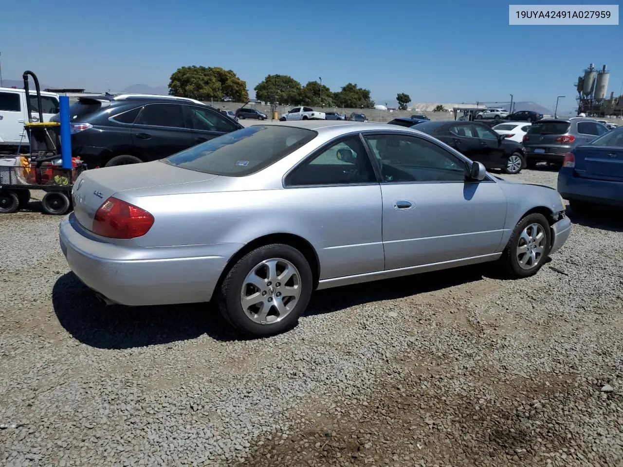 2001 Acura 3.2Cl VIN: 19UYA42491A027959 Lot: 61816115