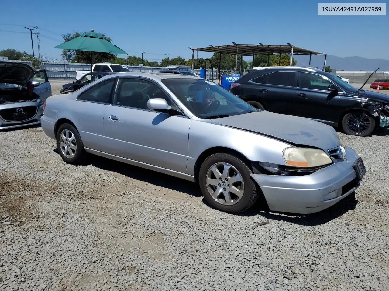 2001 Acura 3.2Cl VIN: 19UYA42491A027959 Lot: 61816115