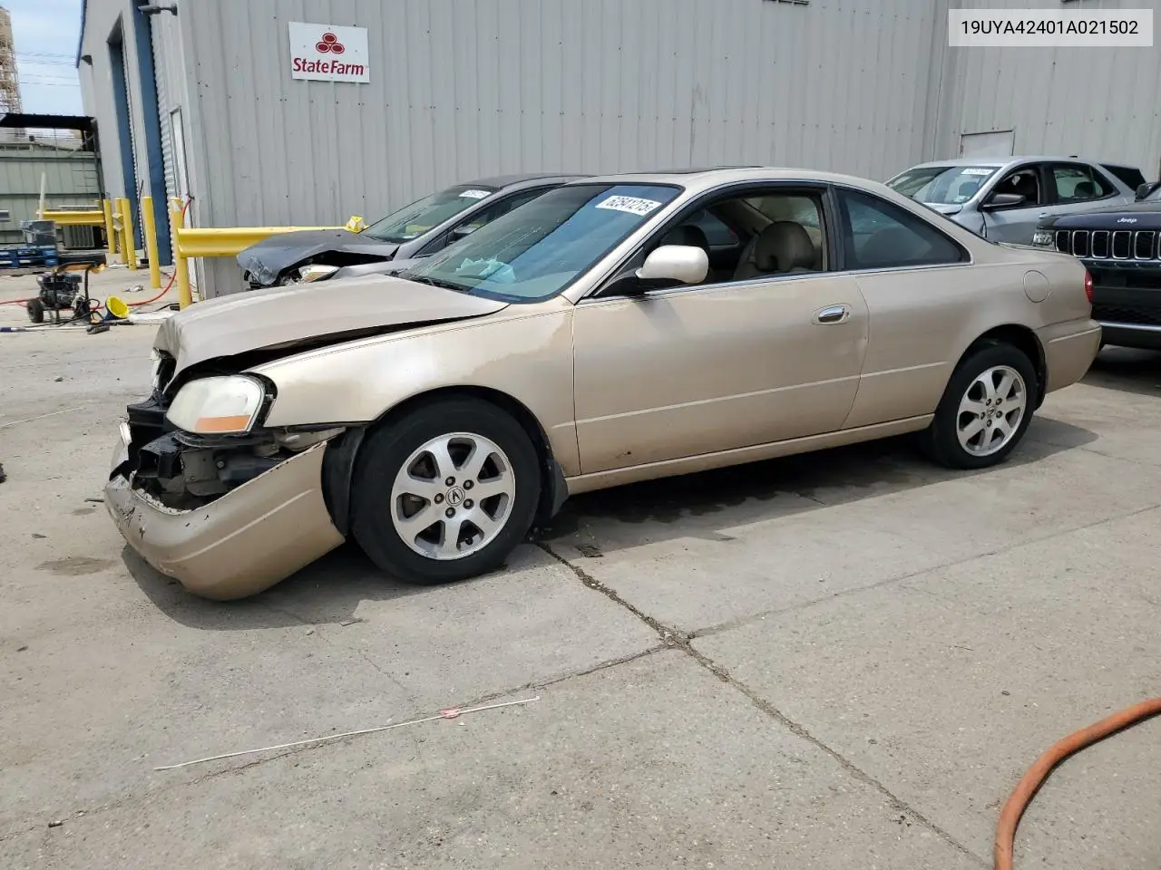 2001 Acura 3.2Cl VIN: 19UYA42401A021502 Lot: 62541215