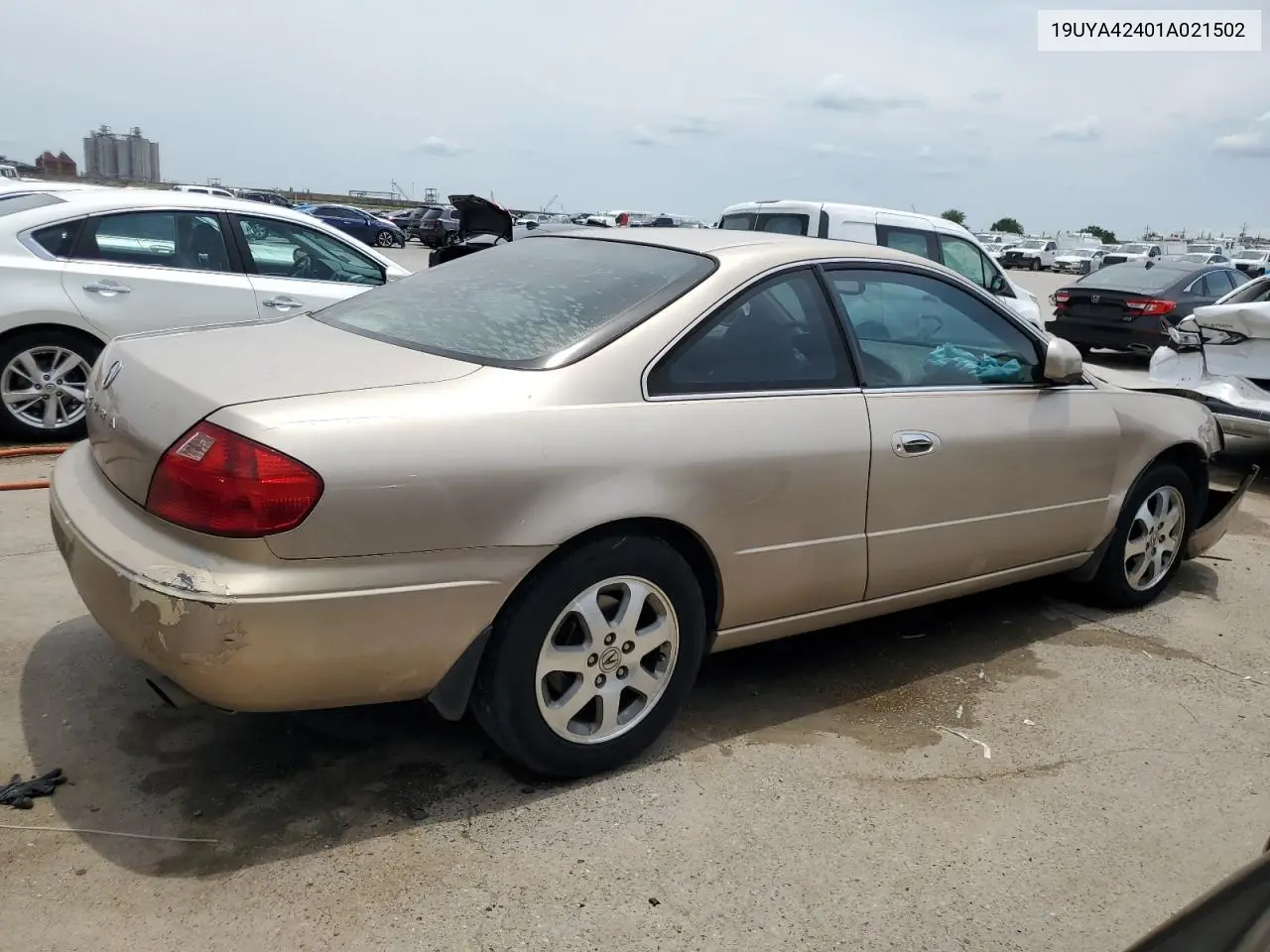 2001 Acura 3.2Cl VIN: 19UYA42401A021502 Lot: 62541215