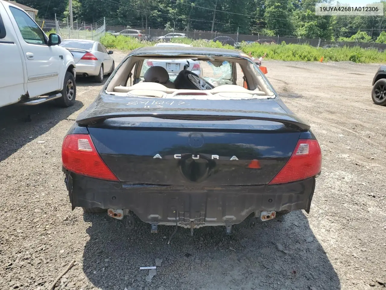 2001 Acura 3.2Cl Type-S VIN: 19UYA42681A012306 Lot: 62643985