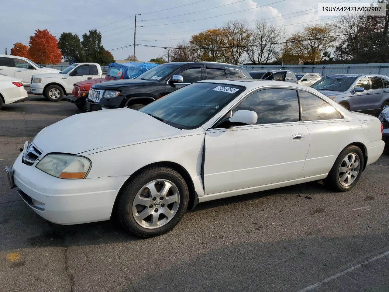 2001 Acura 3.2Cl VIN: 19UYA42471A037907 Lot: 77363804