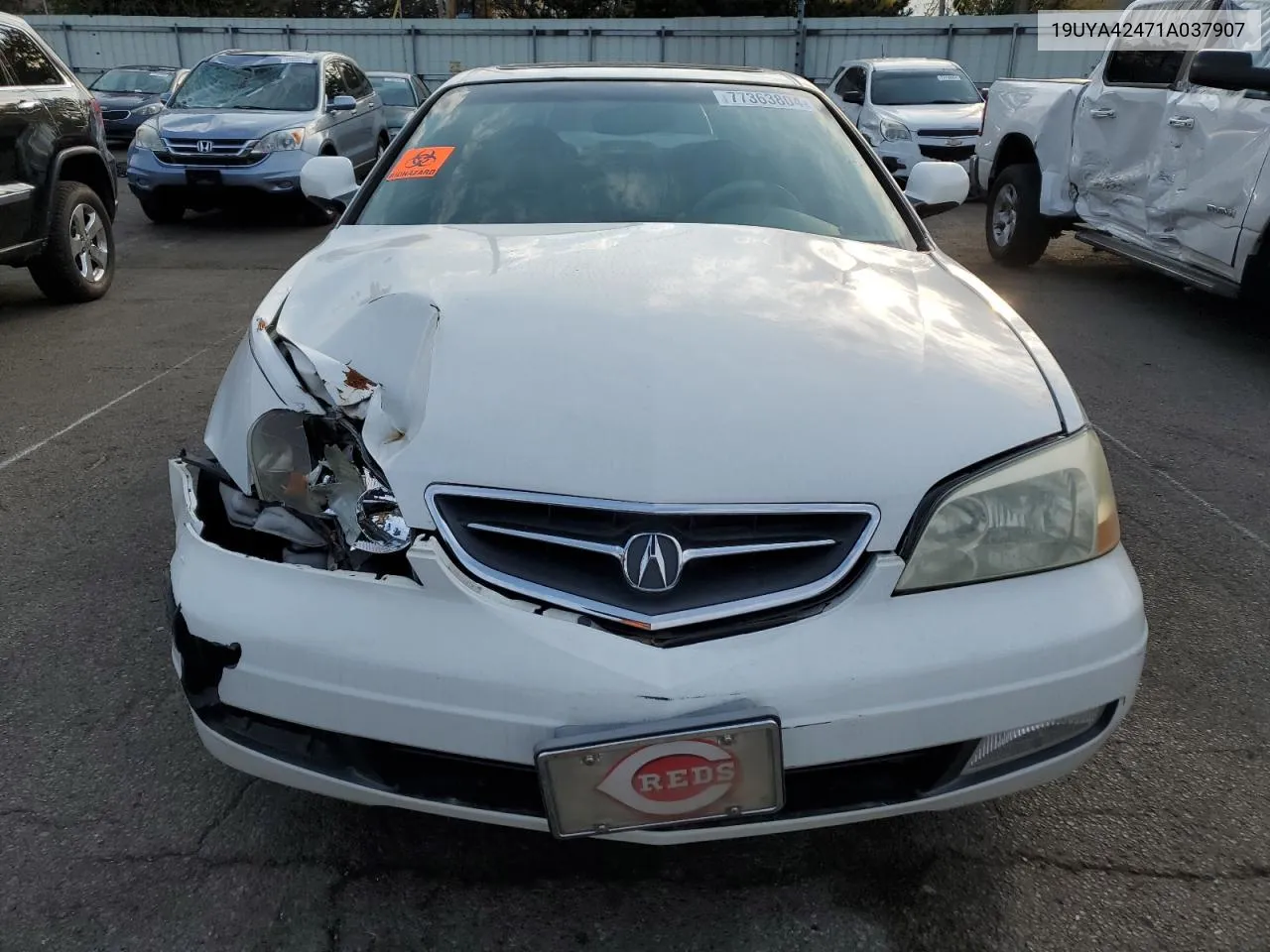 2001 Acura 3.2Cl VIN: 19UYA42471A037907 Lot: 77363804
