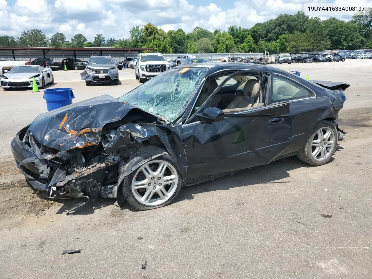 2003 Acura 3.2Cl Type-S VIN: 19UYA41633A008197 Lot: 59668355
