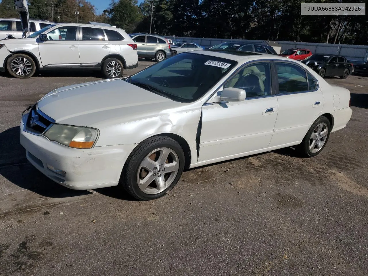 2003 Acura 3.2Tl Type-S VIN: 19UUA56883A042926 Lot: 83762884