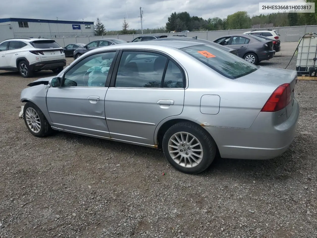 2001 Acura 1.7El Touring VIN: 2HHES36681H003817 Lot: 53725575