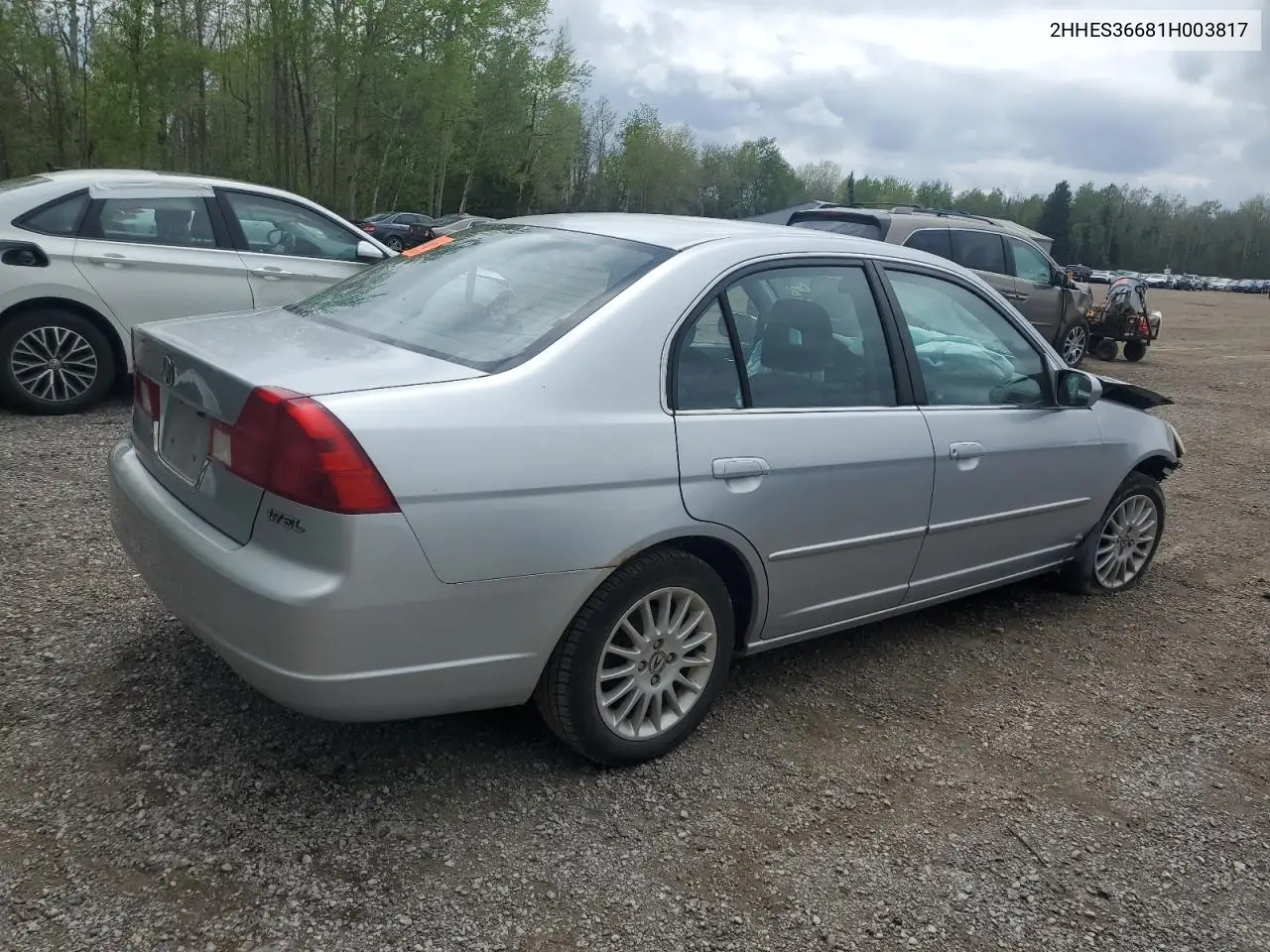 2001 Acura 1.7El Touring VIN: 2HHES36681H003817 Lot: 53725575