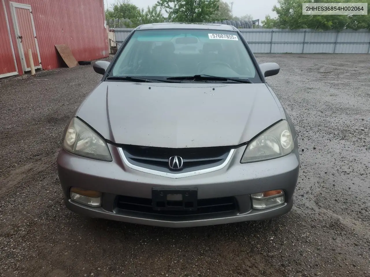 2004 Acura 1.7El Premium VIN: 2HHES36854H002064 Lot: 57607855