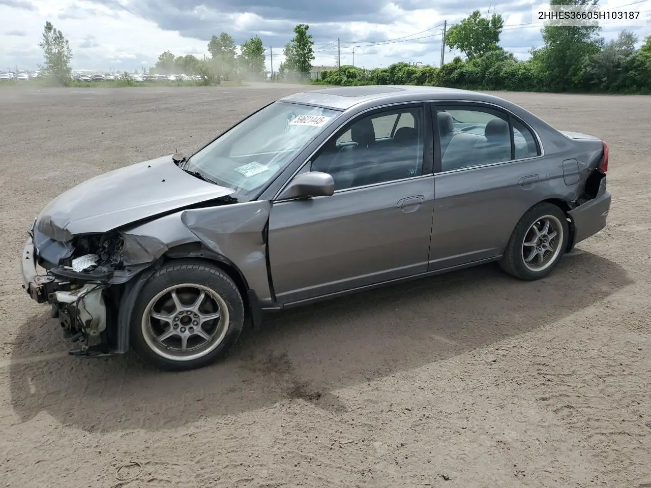 2005 Acura 1.7El Touring VIN: 2HHES36605H103187 Lot: 59621445