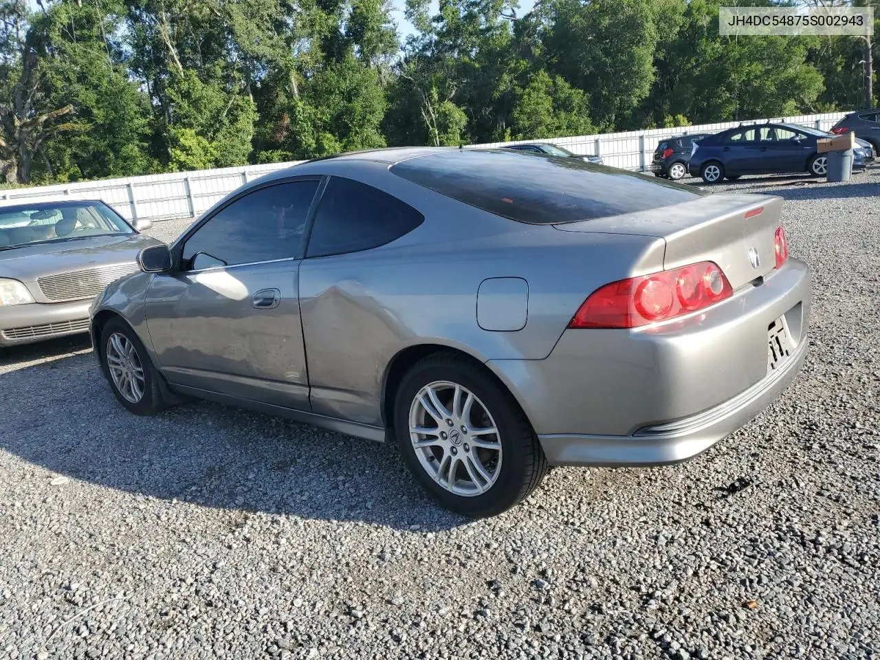 2005 Acura Rsx VIN: JH4DC54875S002943 Lot: 60653195