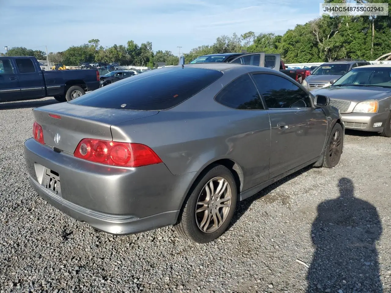2005 Acura Rsx VIN: JH4DC54875S002943 Lot: 60653195