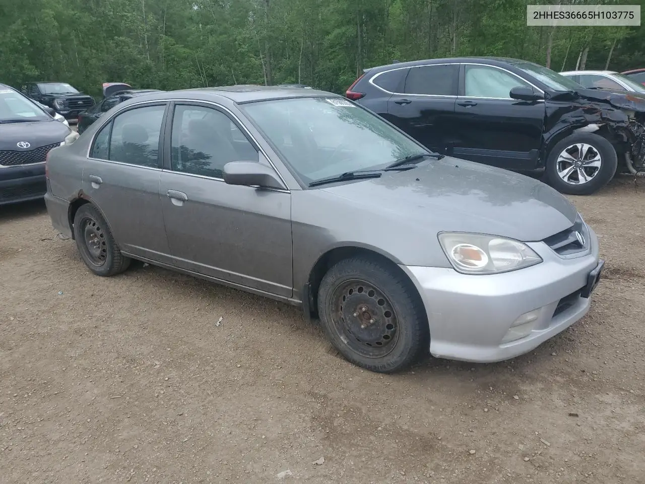 2005 Acura 1.7El Touring VIN: 2HHES36665H103775 Lot: 61586295