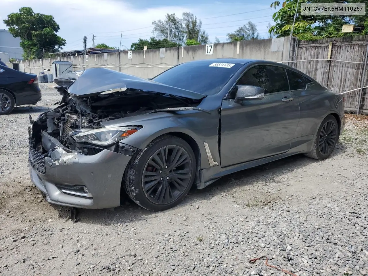 2017 Infiniti Q60 Base VIN: JN1CV7EK6HM110267 Lot: 58374135