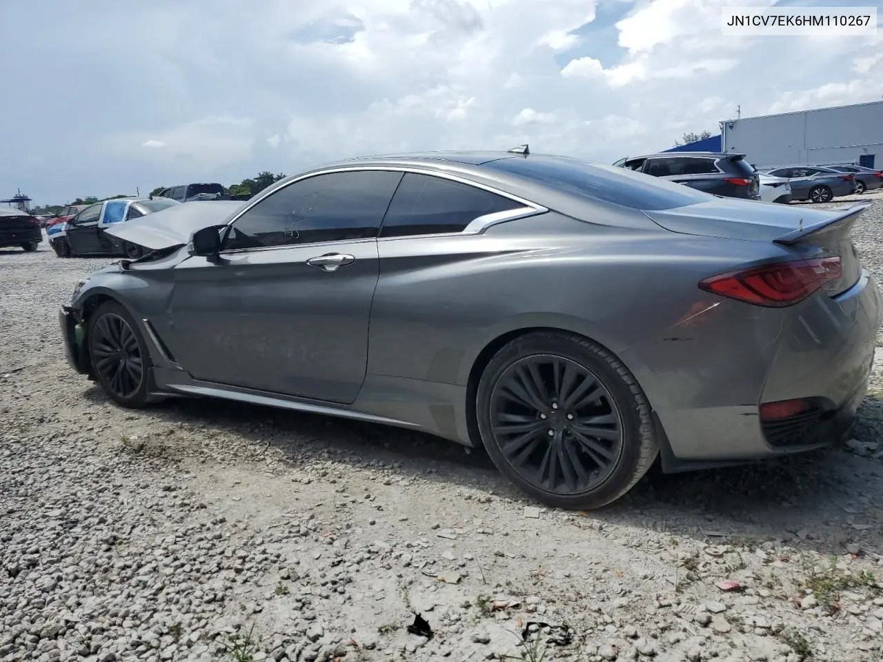 2017 Infiniti Q60 Base VIN: JN1CV7EK6HM110267 Lot: 58374135