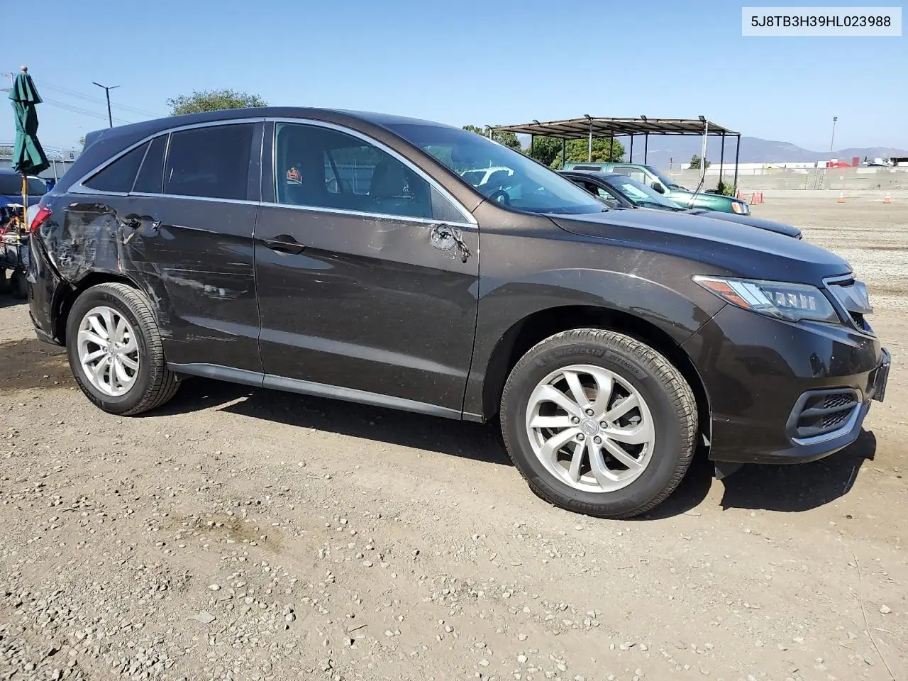 2017 Acura Rdx VIN: 5J8TB3H39HL023988 Lot: 60933645