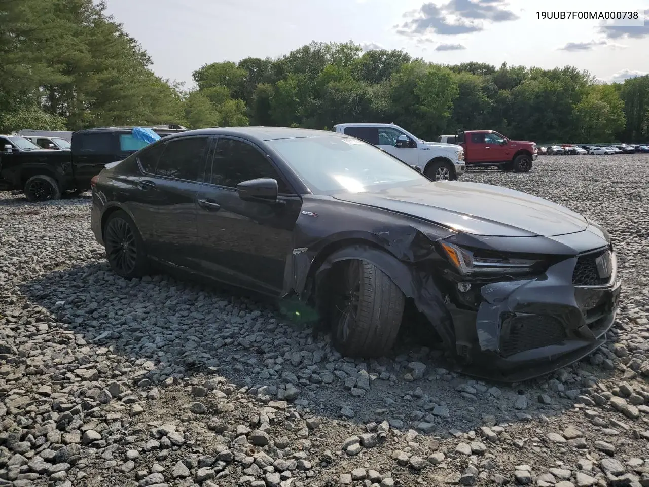 2021 Acura Tlx Type S VIN: 19UUB7F00MA000738 Lot: 59111205