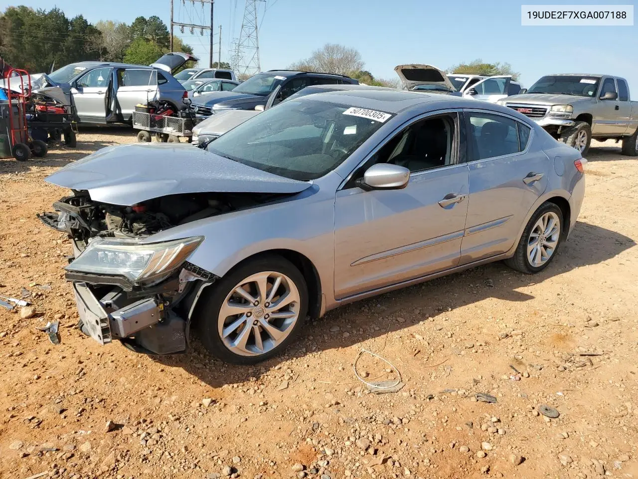 2016 Acura Ilx Premium VIN: 19UDE2F7XGA007188 Lot: 50700305